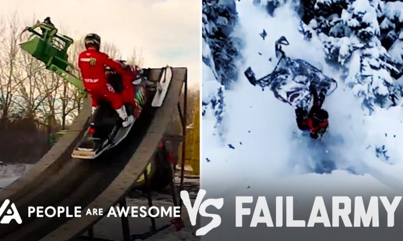 Extreme Snowmobiling Wins Vs. Fails & More! | People Are Awesome Vs. FailArmy