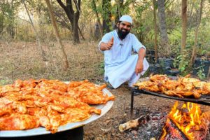 Full Chicken Fry // Full chicken on Tawa | Chicken Cooking on a Tawa is healthy and delicious |Nawab