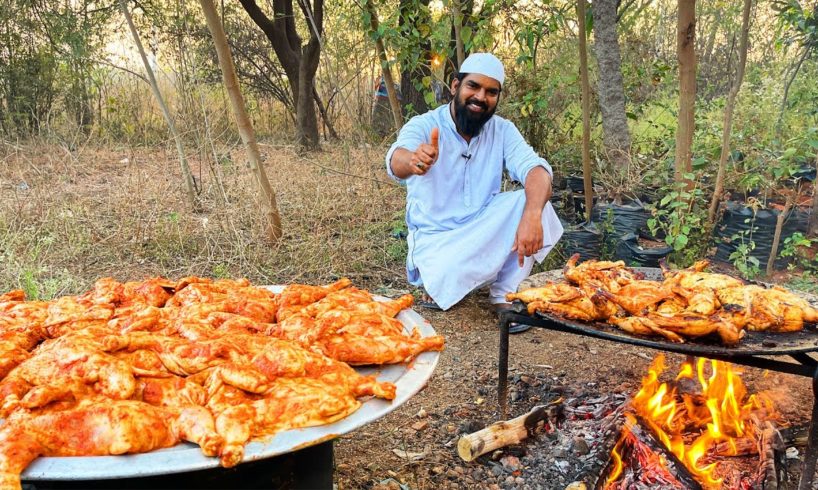 Full Chicken Fry // Full chicken on Tawa | Chicken Cooking on a Tawa is healthy and delicious |Nawab