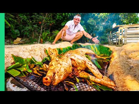 Jerking a WHOLE PIG in Jamaica!! Ultimate Jamaican Jerk Tour!!!