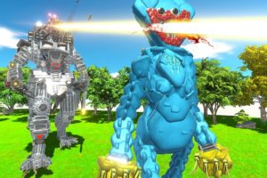 MECHAGODZILLA Fights Huggy Wuggy - Animal Revolt Battle Simulator