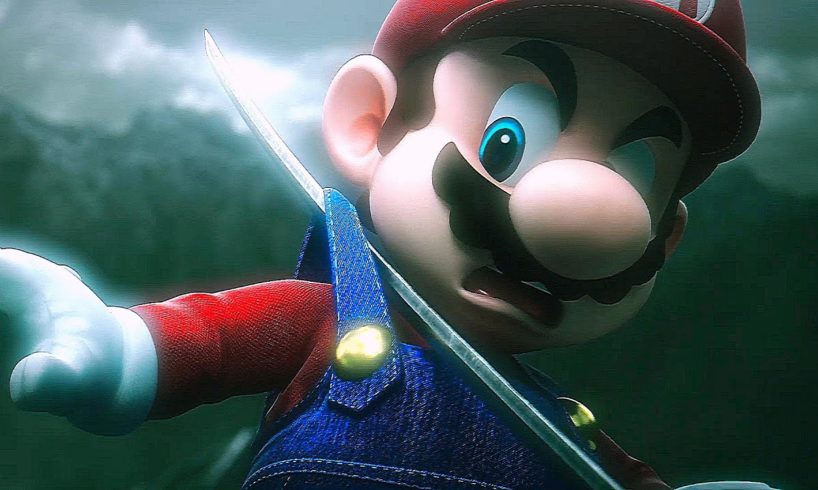 Mario Almost Dies in All Super Smash Bros Ultimate Reveal Trailers (HD Cutscenes Movie)