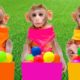 Monkey BinBin play Balloons on Playground