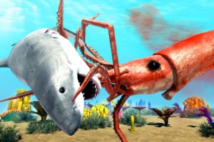 NEW Colossal Squid Fights Sharks - Animal Revolt Battle Simulator