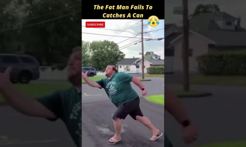 The Fat Man Fails To Catches A Can | Fails Of The Week | Funny Trends #shorts
