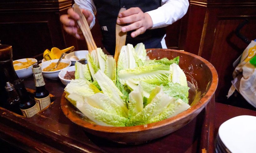 The Original Caesar Salad in Tijuana, Mexico! 🥬 Table-side Preparation is Amazing!