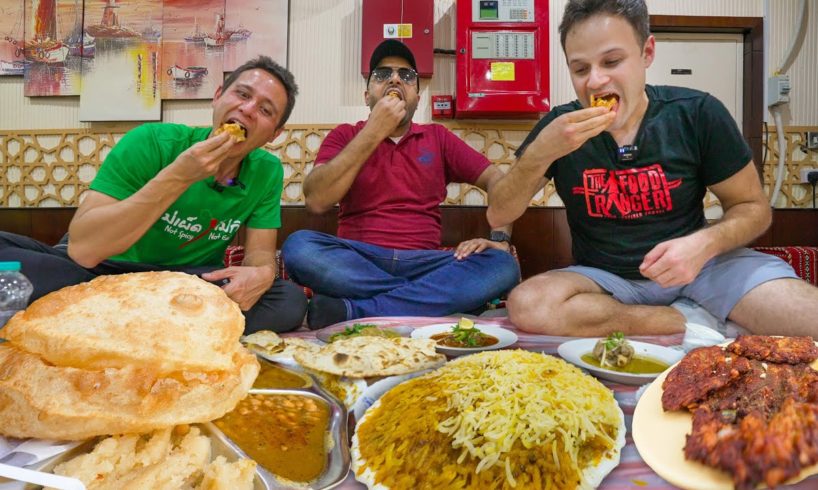 Ultimate PAKISTANI STREET FOOD Tour in Dubai!! 16 Hours Eating Biryani + Balloon-Sized Puris!!