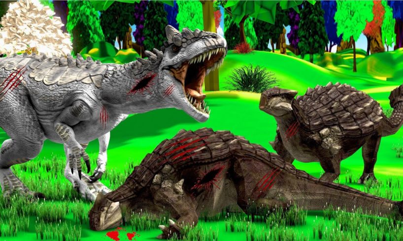 Zombie Allosaurus and Ankylosaurus Fight - Animal Fights Videos | Giant Animals