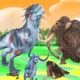 Zombie Bulls Zombie Dinosaur vs Woolly Mammoth Giant Animal Fights Video Biggest Animal Epic Battle