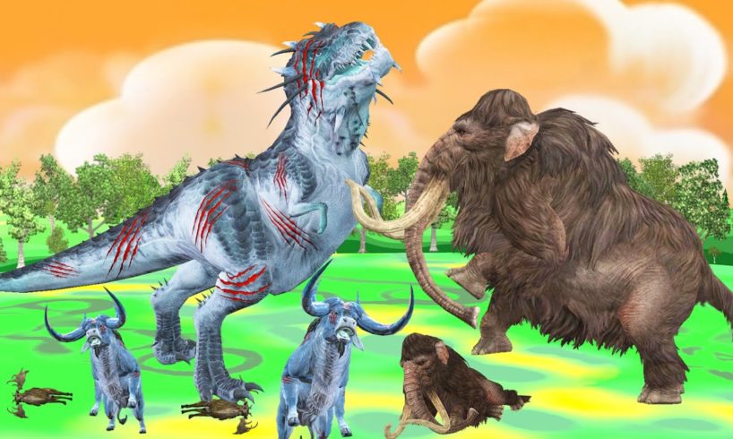 Zombie Bulls Zombie Dinosaur vs Woolly Mammoth Giant Animal Fights Video Biggest Animal Epic Battle