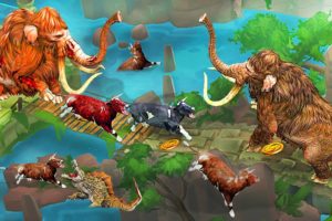 Zombie Mammoth Chasing Cow Temple Run Cartoon Animal Fights Mammoth Saved Cow Animal Revolt Battle