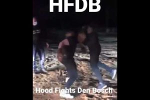 #shorts #HFDB4 Red Devil vs enforcer #highlights #hoodfights #mma