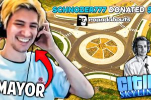 xQc Roasted by TTS Donos for 20 minutes straight while building Roundabout City in Cities: Skylines