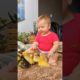 A cute  baby playing with Ducklings 🦆🐥 | Animals lover #Short #Duck