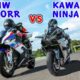 BMW S1000RR VS Kawasaki Ninja H2R Top Speed Flyby.