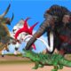 Black Zombie Mammoth vs Bull Fight Wild Animals Revenge Stories Animal Epic Battle Video
