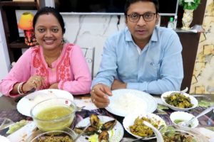 Darun Dinner Korlam Amra | Rice | Ilish Mach | Bata Mach | Chuno Mach | Lau Shak | Kachu Shak