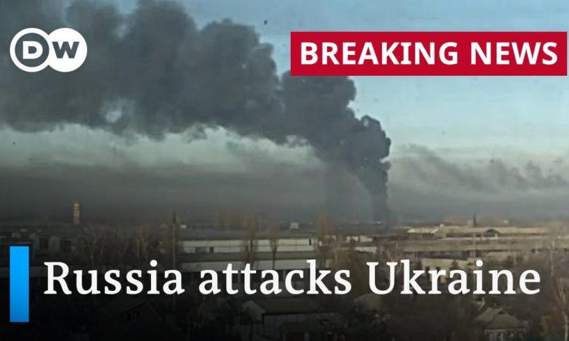 Explosions and air raid sirens heard in Ukraine as Russia launches attacks | DW News