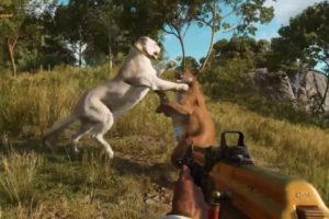 FAR CRY 6 - WHITE PANTHER VS COUGAR - ANIMAL FIGHTS!!!!
