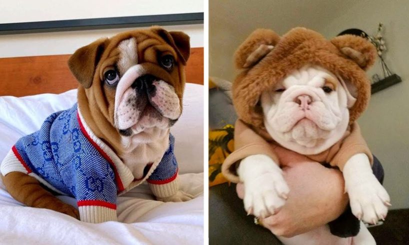 Funny and Cute English Bulldog Puppies Compilation #1 - Cutest English Bulldog 2022