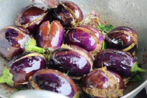 Gutti Vankaya Fry | Masala Stuffed Brinjal Recipe By 100 Years old Granny | Mastanamma | Countryfood