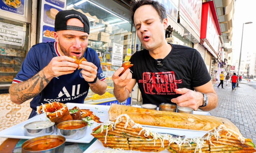 Indian Street Food Tour EXTREME 7 Street Foods in Dubai!!! w @Davidsbeenhere!!!