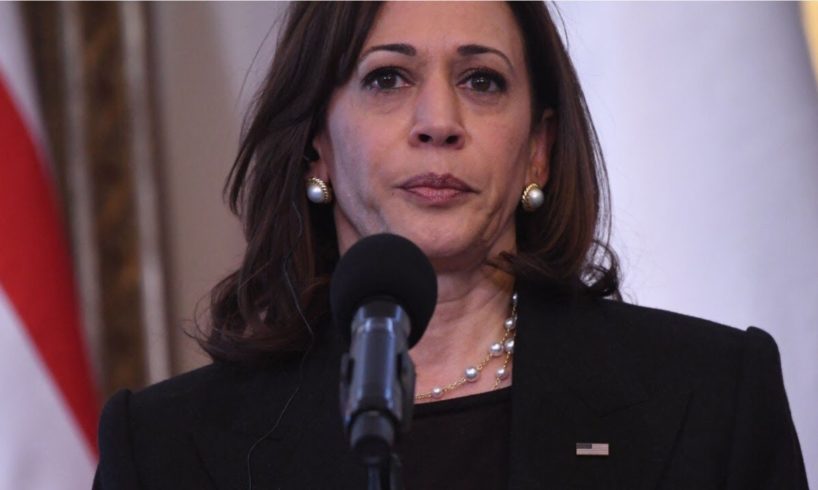 Kamala Harris slammed for 'awkwardly' laughing during press conference in Poland