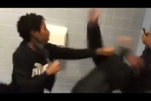 Lil niggas going hard at each other #fight #fighting #fightvideos #hood #hoodfights #schoolfight