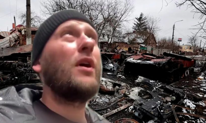 Missile Strikes as Ukrainian Man Shoots Selfie Video