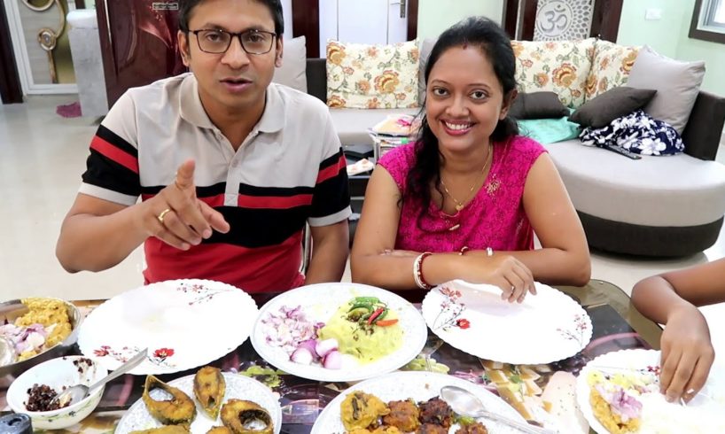 Panta Bhat Vs Garam Bhat | Nice Eating Show | Rice with Ilish Fish | Snacks | Boil Potato