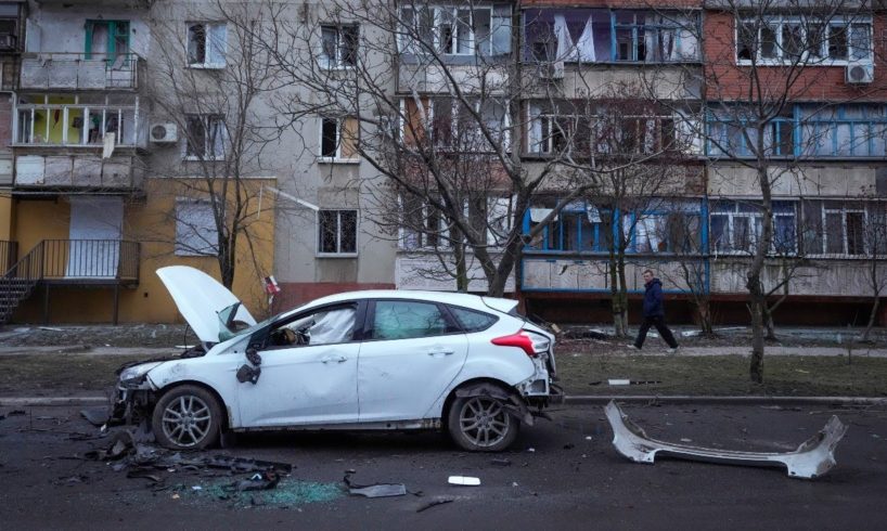 Russia invades Ukraine on many fronts in 'brutal act of war'