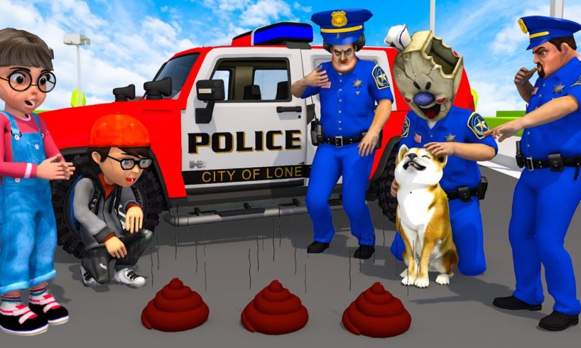 Scary Teacher 3D - Nick and Tani Police rescue Paw Patrol, Sad Story Brave Animal