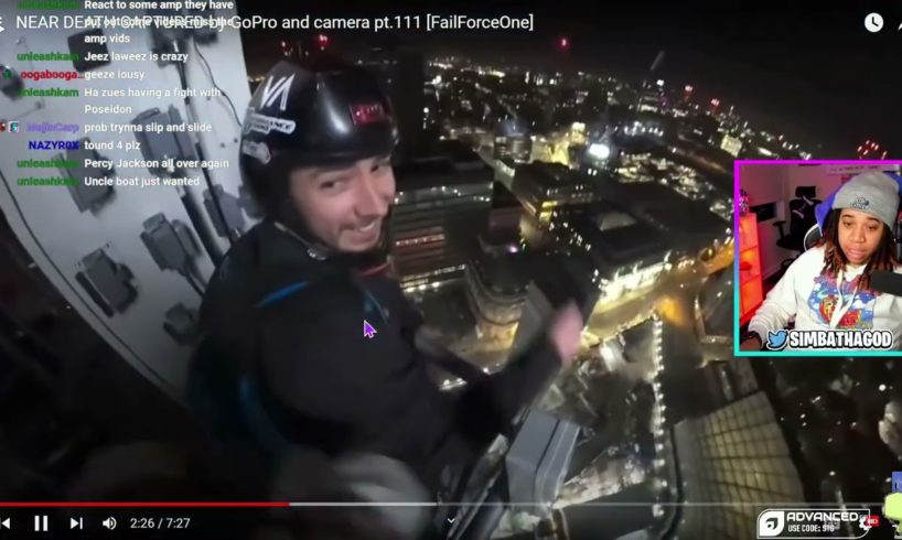 SimbaThaGod Reacts To NEAR DEATH CAPTURED by GoPro and camera pt.111 [FailForceOne]