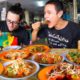 Spicy Street Food - WE ARE CRYING!! 🌶️ Papaya Salad + Beef Hot Pot!! | Khon Kaen, Thailand