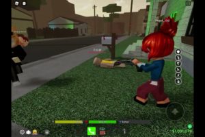 The most savage bacon girl I’ve seen (roblox Da Hood fights)