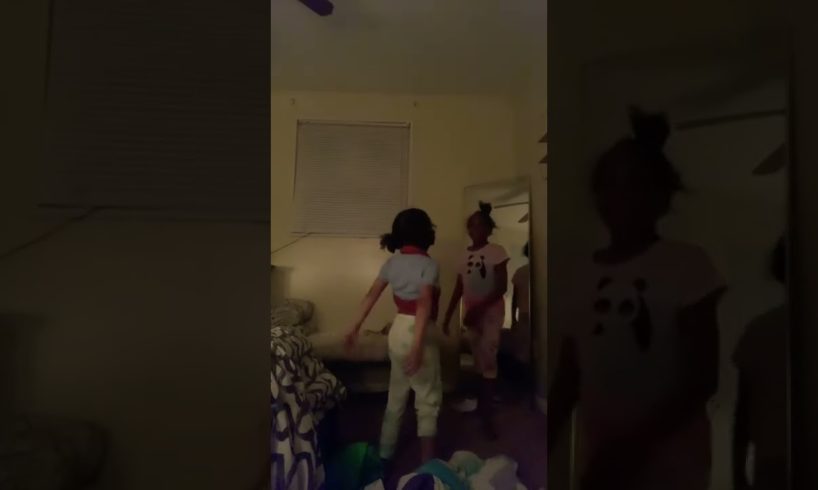 Two black girls fight in the hood
