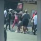 Black Woman start a fight in the hood