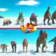 Carnivore Dinosaurs vs Herbivores Dinosaurs - Animal Revolt Battle Simulator