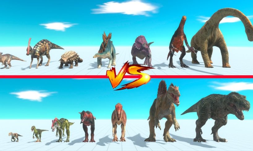 Carnivore Dinosaurs vs Herbivores Dinosaurs - Animal Revolt Battle Simulator