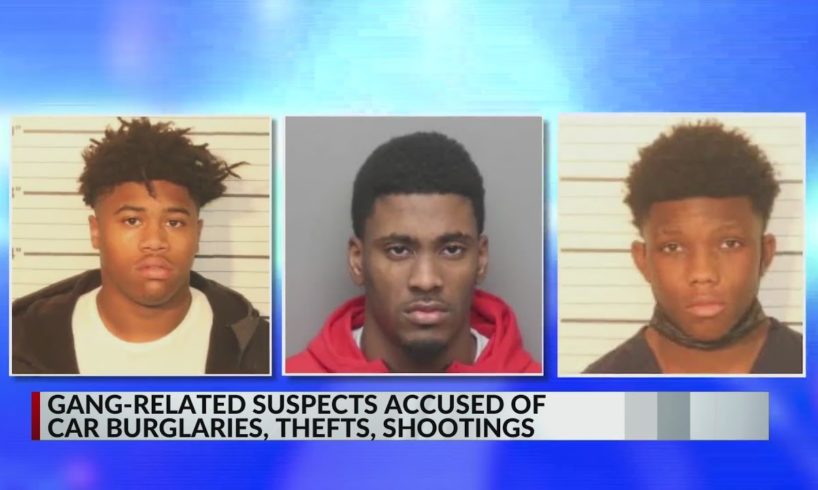 Gang-related suspects arrested for multiple car burglaries, thefts, shootings, police say