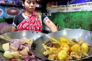 Hard Working Husband & Wife Preparing Desi Murgir ( Chicken ) Jhol | New Digha Market West Bengal