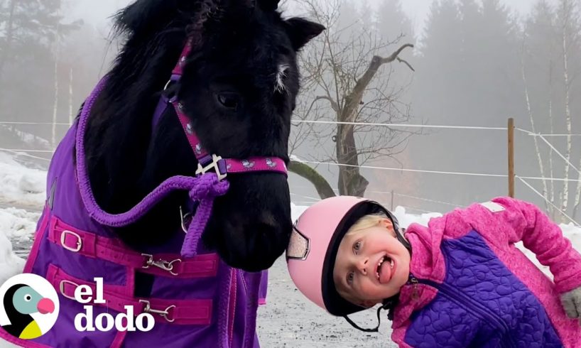 Niña y su poni BFF hacen todo juntas | El Dodo