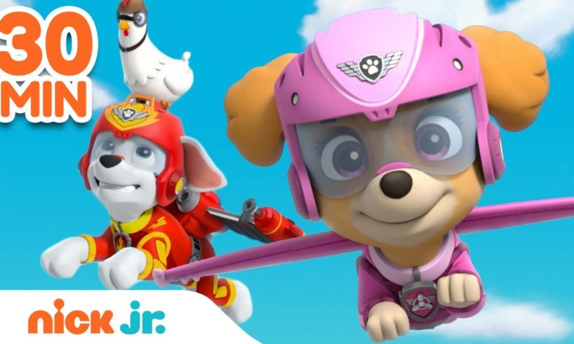 PAW Patrol Air Rescues w/ Skye & the Mighty Pups! 🚁 | 30 Minute Compilation | Nick Jr.