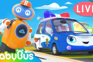 Police Car, Fire Truck, Ambulance, Monster Truck + More Kids Songs | Kids Cartoon | BabyBus