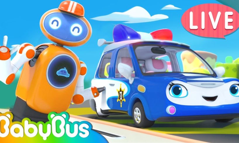 Police Car, Fire Truck, Ambulance, Monster Truck + More Kids Songs | Kids Cartoon | BabyBus