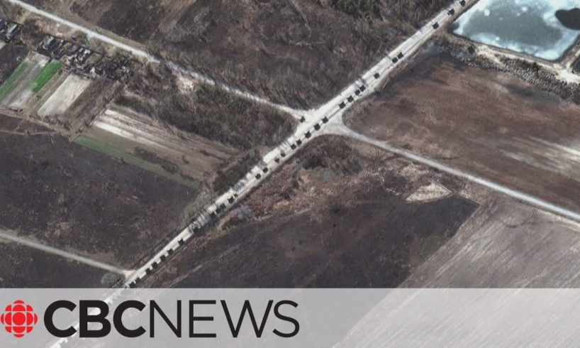 Russian military convoy 64-km long advances on Kyiv