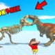 SKELETON T-REX vs UPGRADED T-REX & EVERY UNIT | SHINCHAN and CHOP fight DINOSAURS😱|😂Hindi ARBS