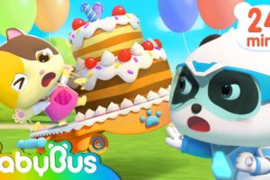 Super Panda Rescues Baby Kitten's Birthday Cake | Super Panda Rescue Team | Kids Cartoon | BabyBus
