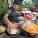 Tastiest Bangladeshi Street Food!! Kalai Roti Making + Eggplant Vorta! | Kushtia, Bangladesh