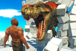 WALL T-REX VS Every Unit | Epic Animal Fights - Animal Revolt Battle Simulator
